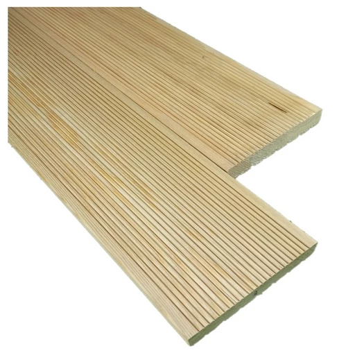 Доска террасная лиственница вельвет 28*142*6000, сорт А (0,852м2)