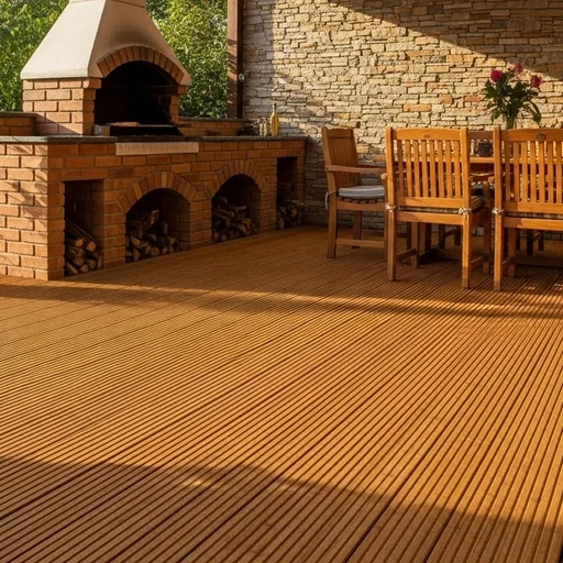 Доска террасная лиственница вельвет 28*120*6000, сорт Э (0,72м2)