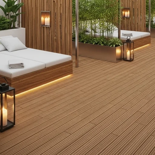 Доска террасная лиственница вельвет 45*90*2500, сорт Э (0,225м2)