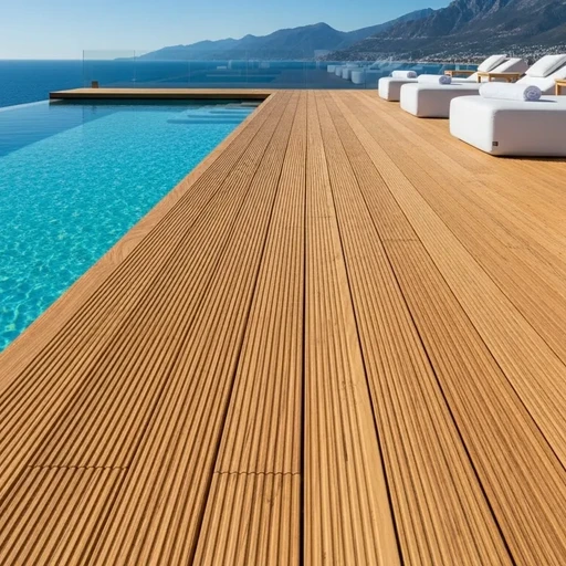 Доска террасная лиственница вельвет 45*190*4000, сорт А (0,76м2)